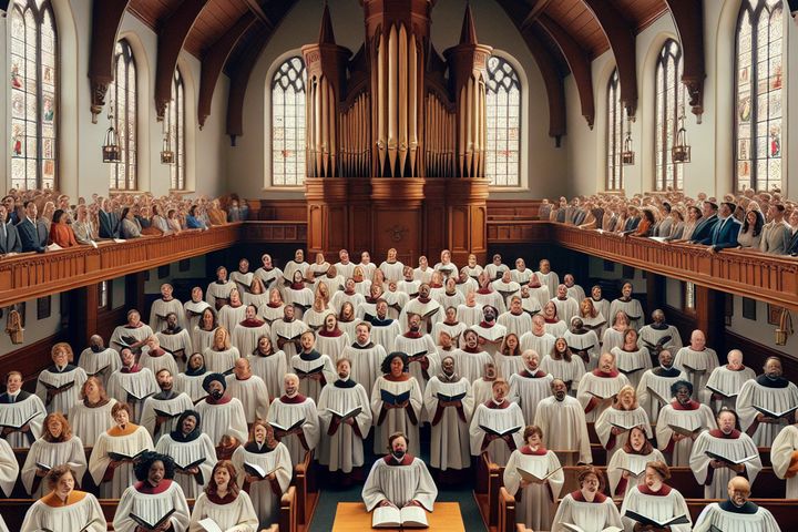 un coro de iglesia en estados unidos b2bf