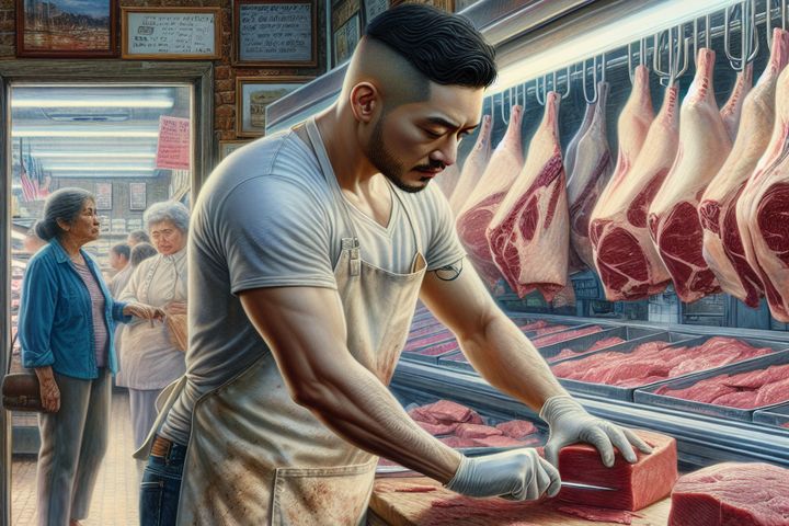 un cortador de carne en estados unidos 86c0