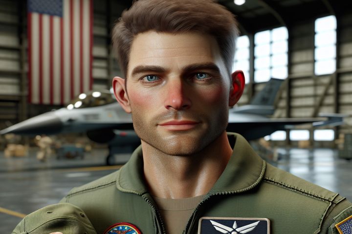 un oficial de la fuerza aerea en estados unidos 48b3