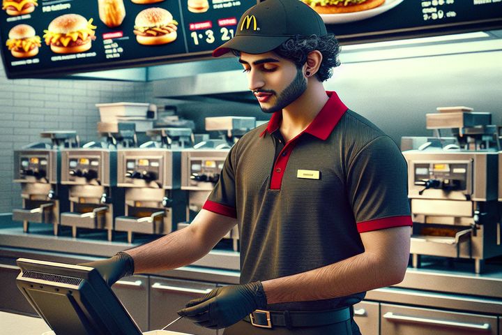un trabajador en mcdonald's en estados unidos 8314