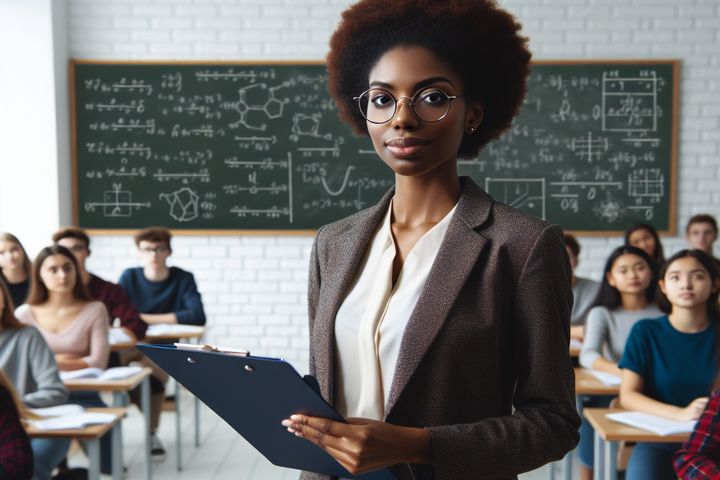 una maestra de universidad en estados unidos b020